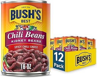 12 High Protein Vegan Recipes for Everyday Strength 107 BUSH'S BEST 16 oz Canned Spicy Dark Red Chili Beans, Source of Plant Bas...