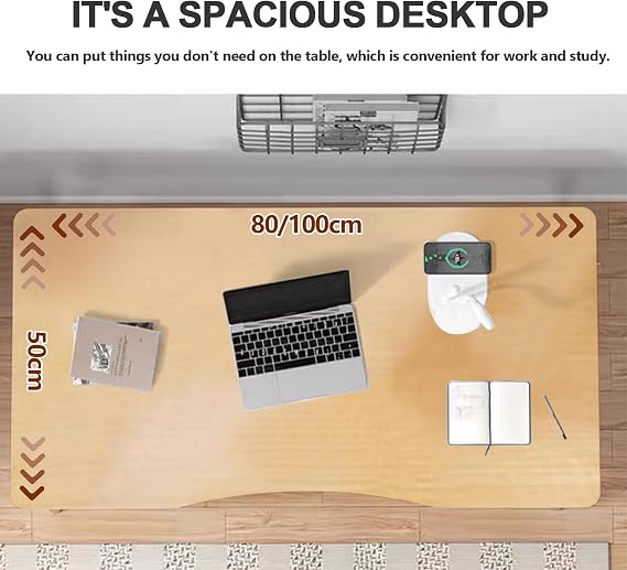 Computer Desk Modern Office Writing Desks, 100x50cm Study Table Cute Simple Vanity Table for Bedroom,Living Room