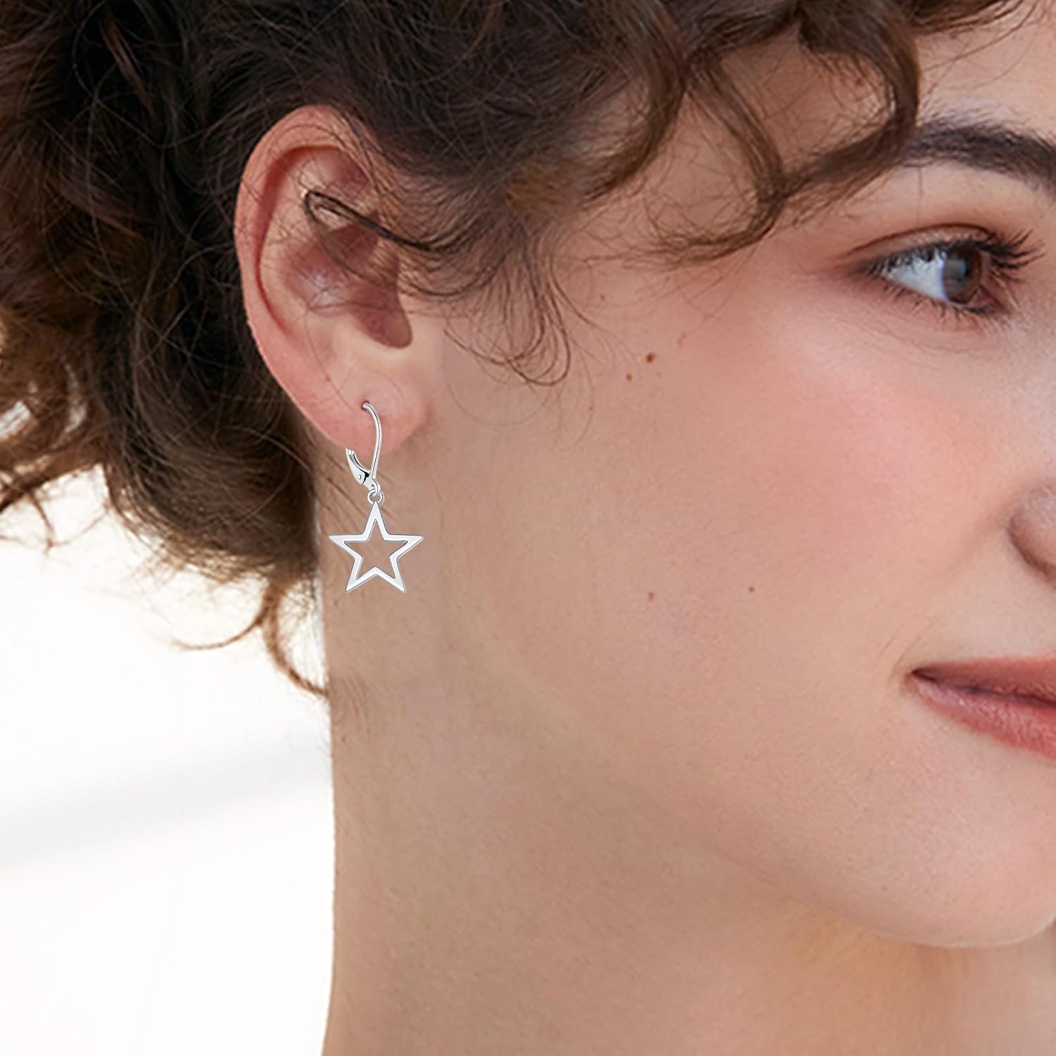 Larimar/Star/Dragonfly/Sunflower/Moonstone/Black Onyx Earrings for Women Leverback Dangle Earrings Hypoallergenic Jewelry for Women - Image 2