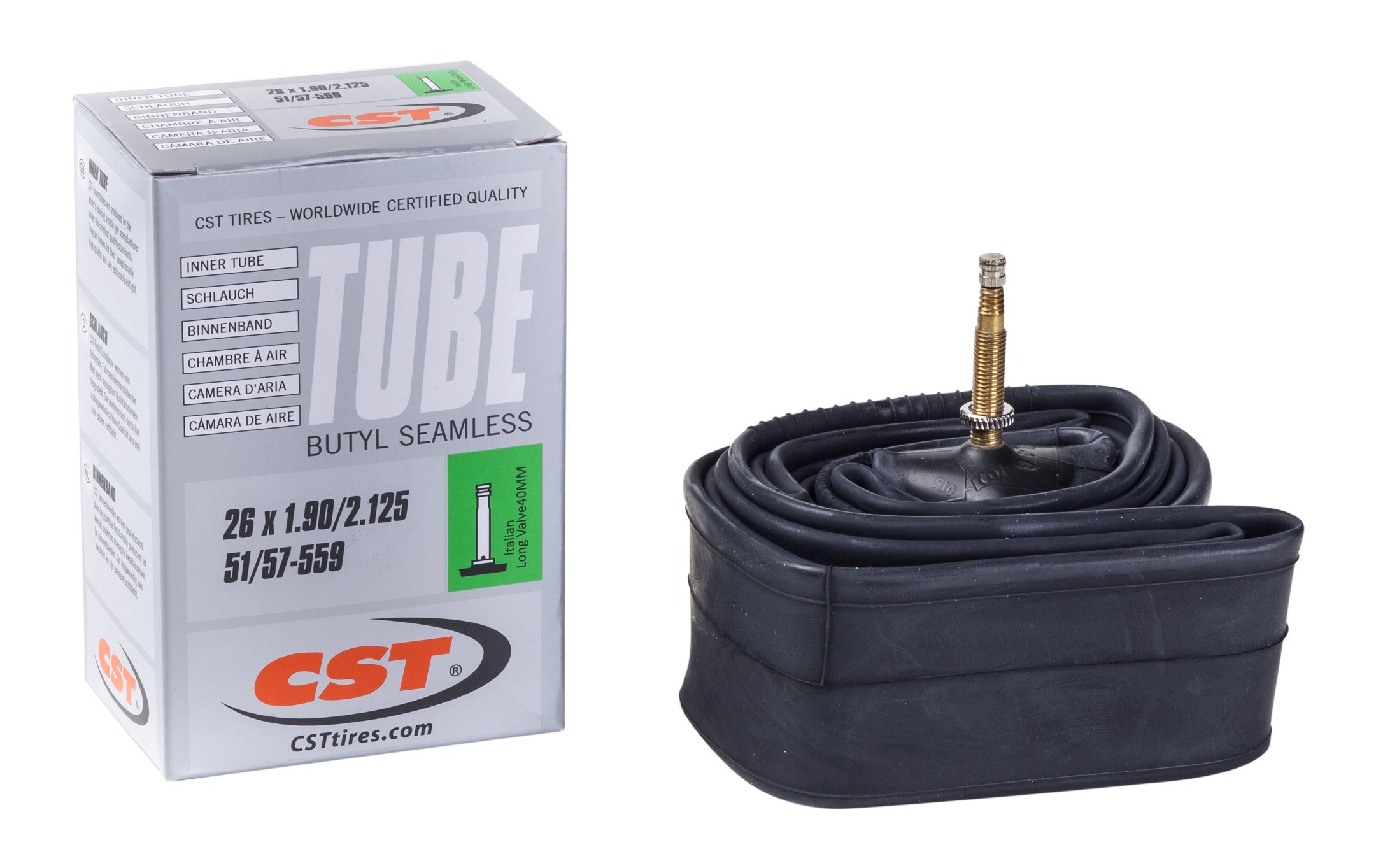 CST Cicli Bonin Unisex Adult Camere Regina Tube - Black, One Size/40 mm