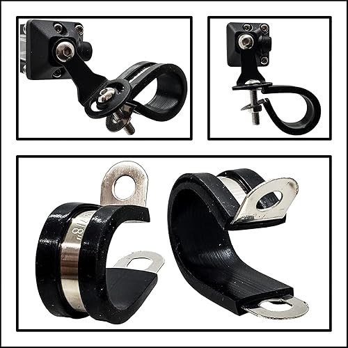 Miniatura 4 de OZ-USA E Bike - Faro de barra de luz LED doble ámbar blanco con abrazaderas de manillar de bicicleta compatible con motores Shimano E5000, E7000,