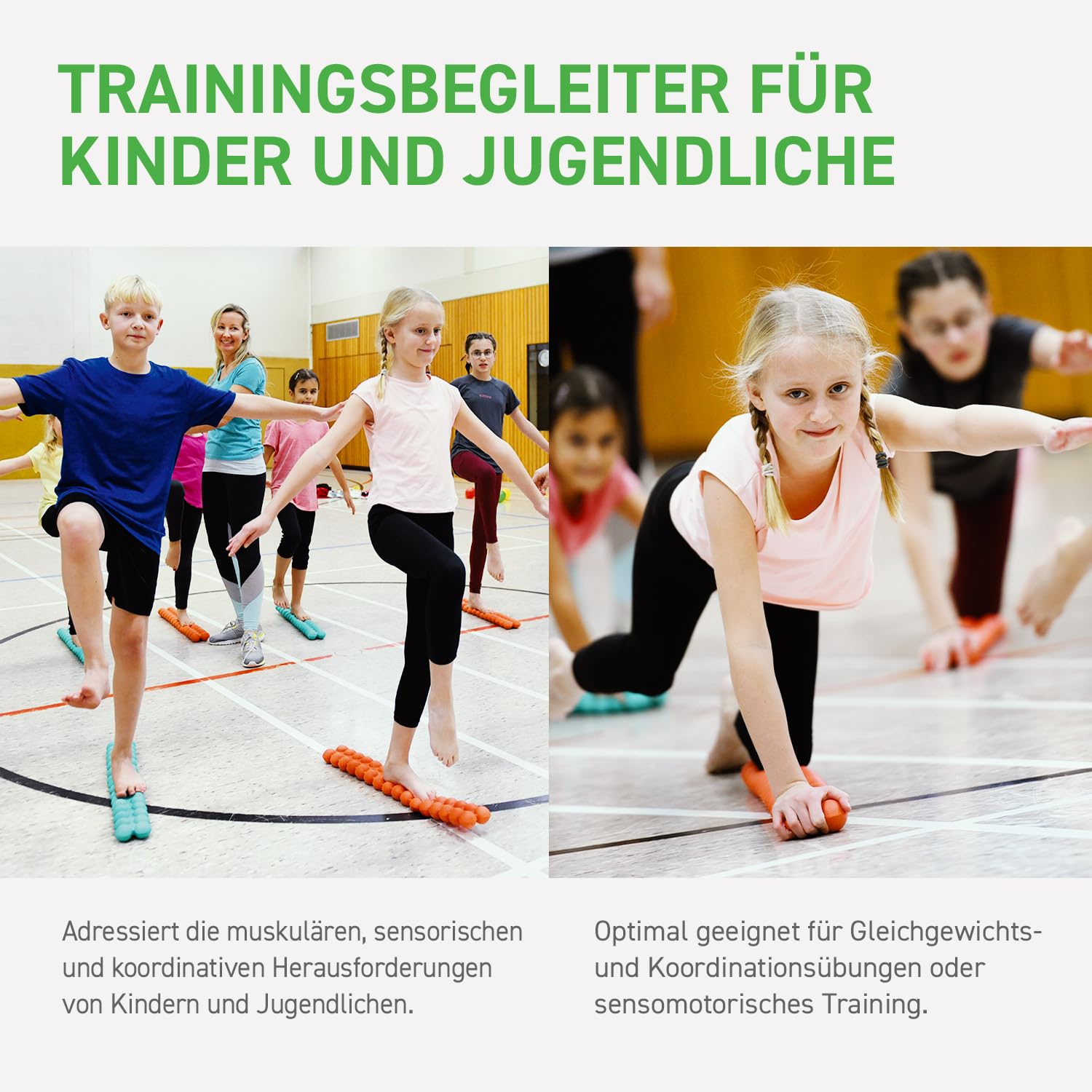 SISSEL® SPINEFITTER® Junior Ocean | Rückendehner für Kinder & Jugendliche | Rückenretter für Haltung | Wirbelsäulenstrecker | Rückenstrecker Gerät für Reha & Therapie | Rückentrainer | 16 Kugelpaare