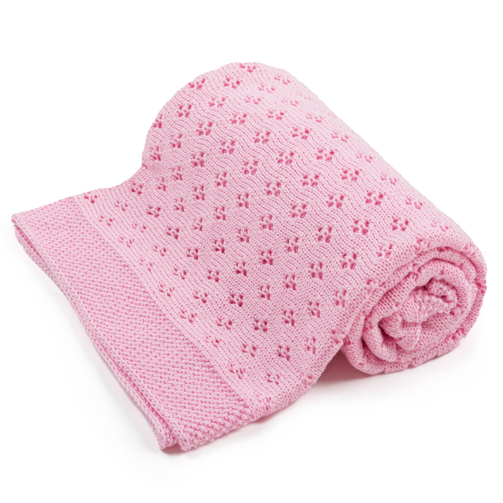 Bellochi Manta de Bambu para Bebe - Acogedor y Calada Mantita para Chica o Chico - Suave Aireado Verano Manta Bebe Recien Nacido - Hecha a Mano - 100x80 cm - Rosa