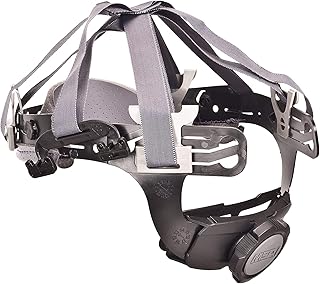 MSA Safety 10153382 Plastic/Nylon Fas-Trac III Standard Replacement 6 Point Ratchet Suspension for Use with V-Gard 500 and Smooth Dome Helmets , BLACK
