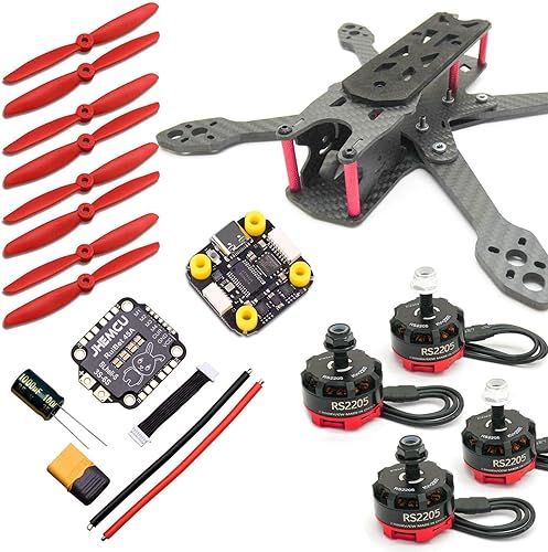 SpeedyFPV 220 Racing Drone Kit - F4 Noxe Flight Controller, RS2205 Brushless Motors, 45A 4-in-1 ESC - Racer's Edition