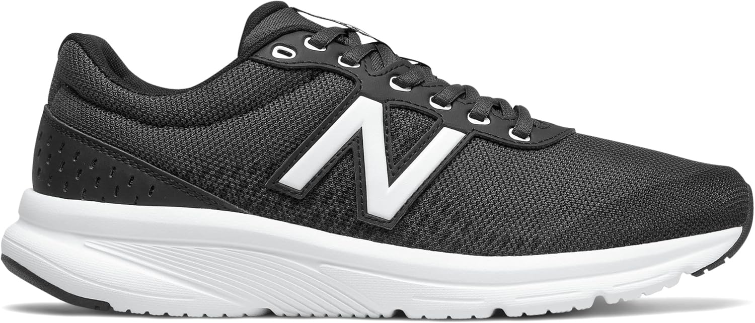 New Balance Men's 411 V2 Lace-Up Walking Shoe 7 Black