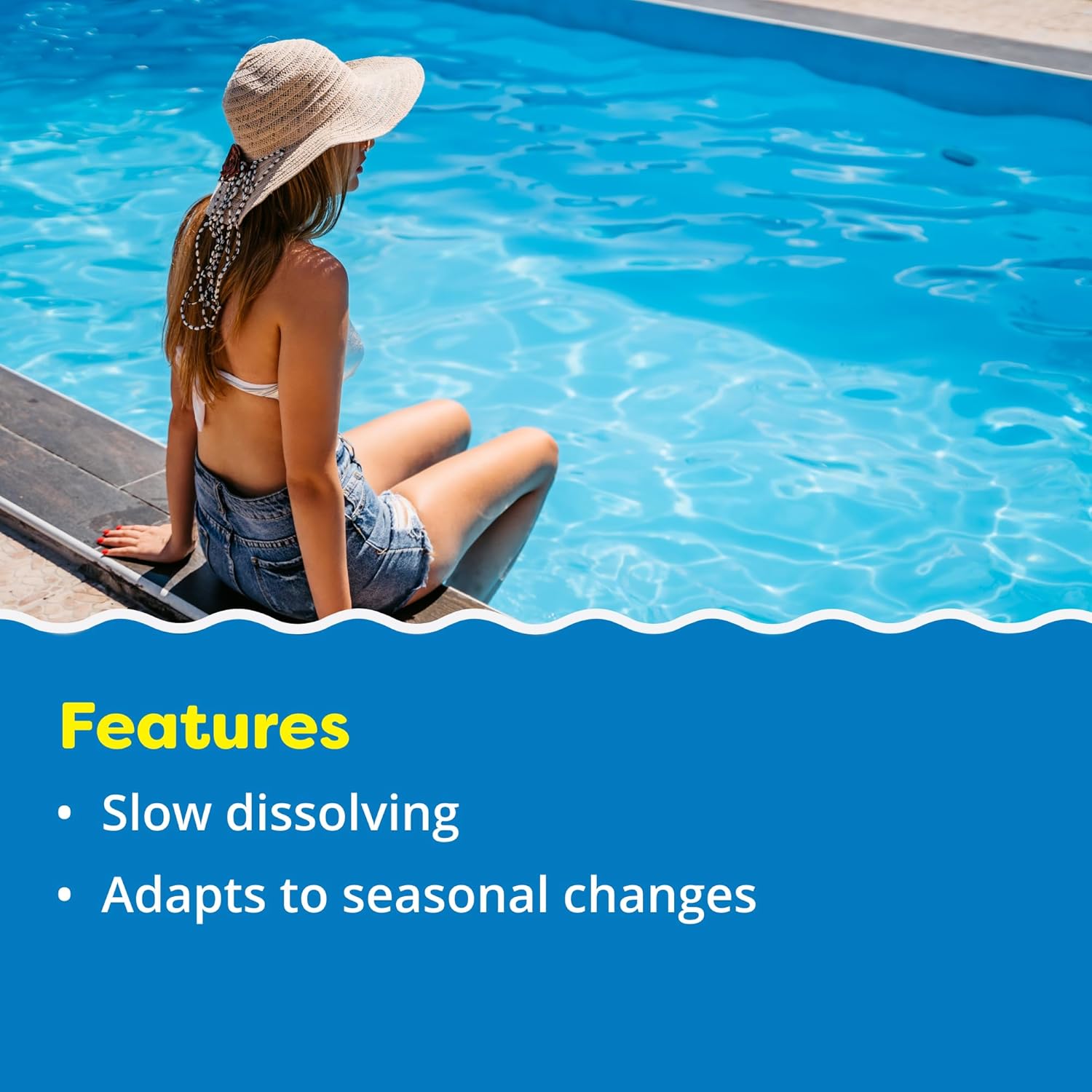 In The Swim 4 Inch Chlorine Sticks for Sanitizing Swimming Pools - Individually Wrapped, Slow Dissolving, Stabilized Chlorine Sanitizer - 90% Available Chlorine, 99% Trichlor - 50 Pounds