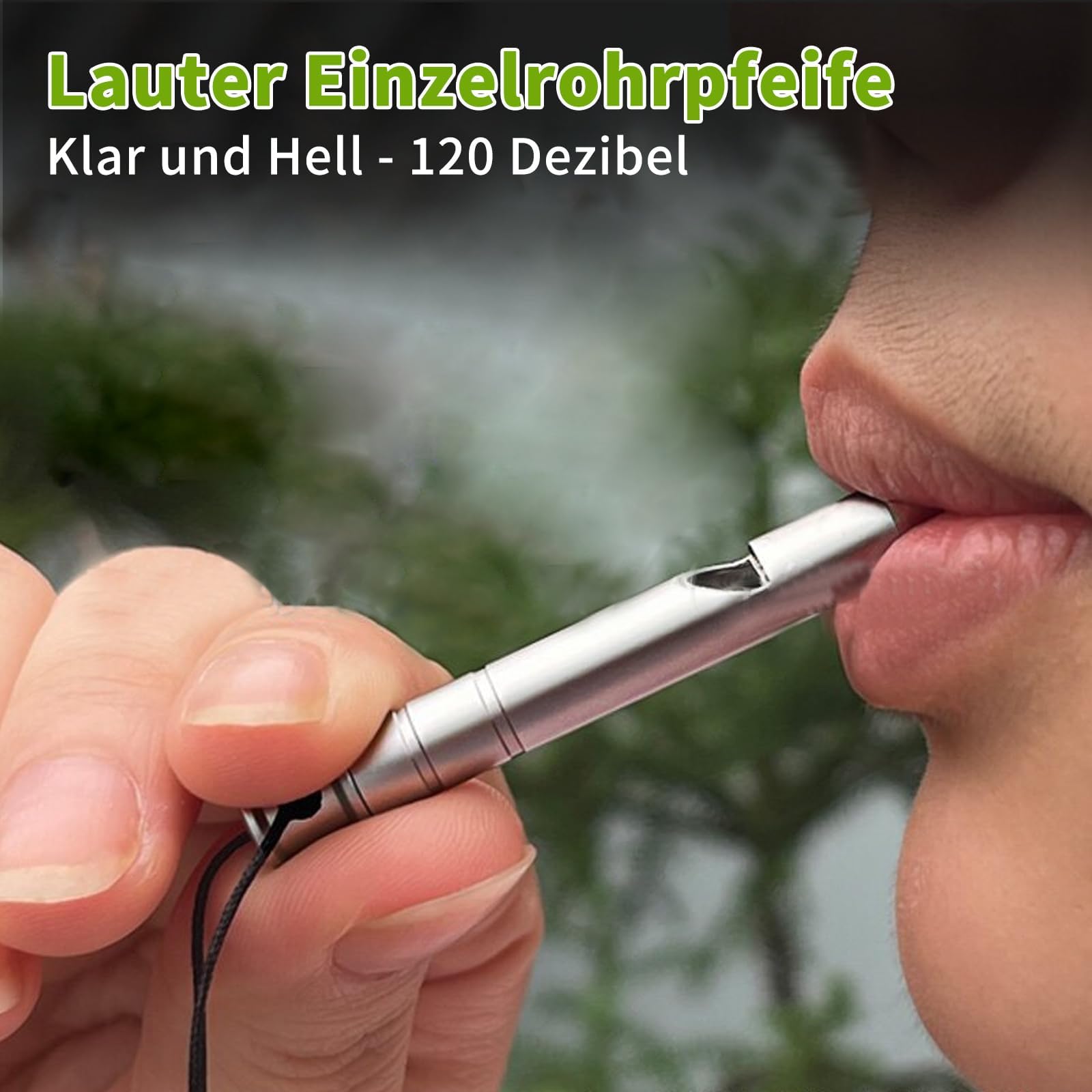 Raheem Titan Trillerpfeife Laut Notfall Signalpfeife 120 dB Notfallpfeife mit Schlüsselanhänger Loud Whistles Emergency Whistles für Outdoor-Camping Wandern Bootfahren Rucksackreisen Angeln