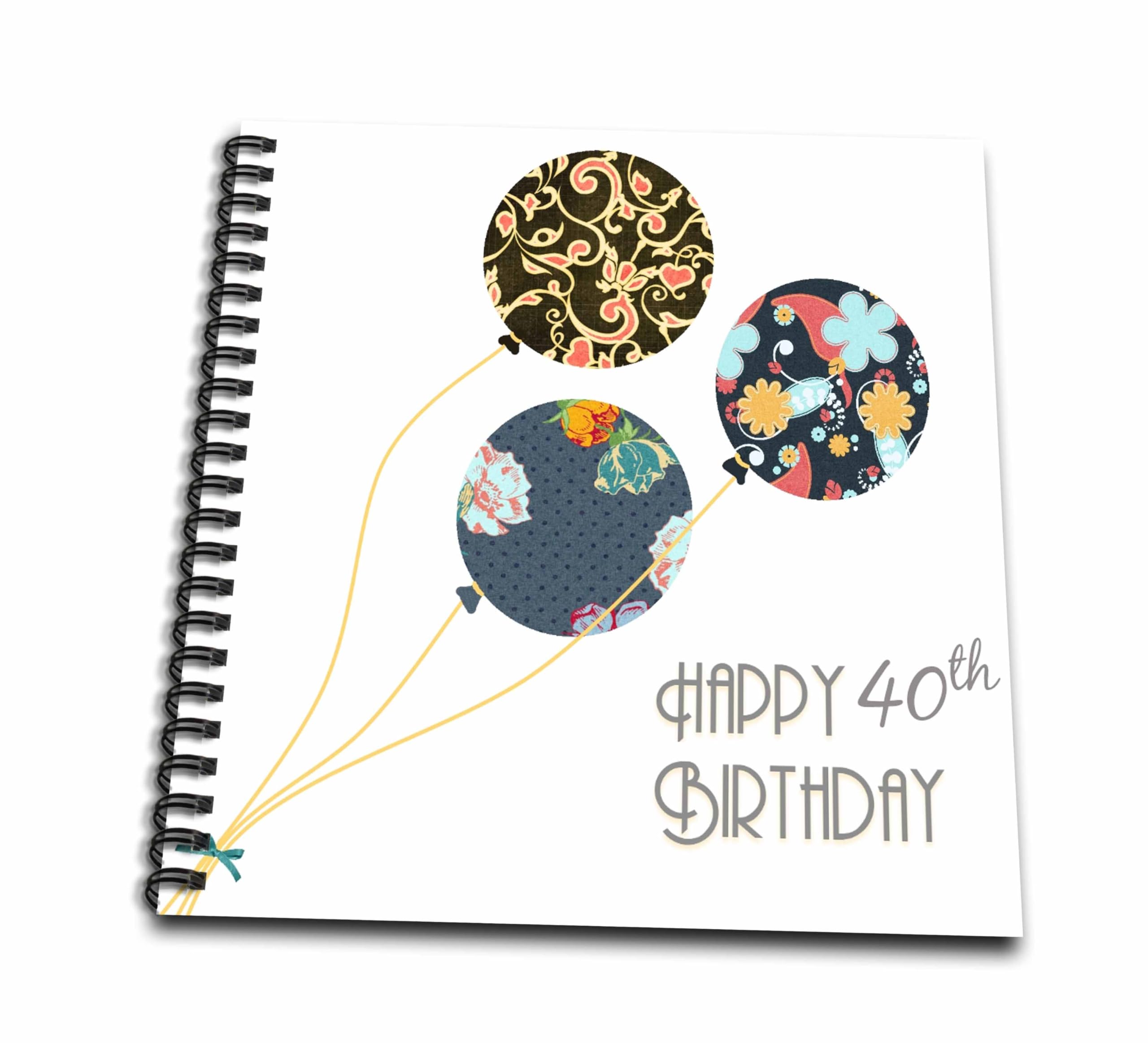 Livre de dessin 40 ans idéal comme livre d'or pour fête d'anniversaire