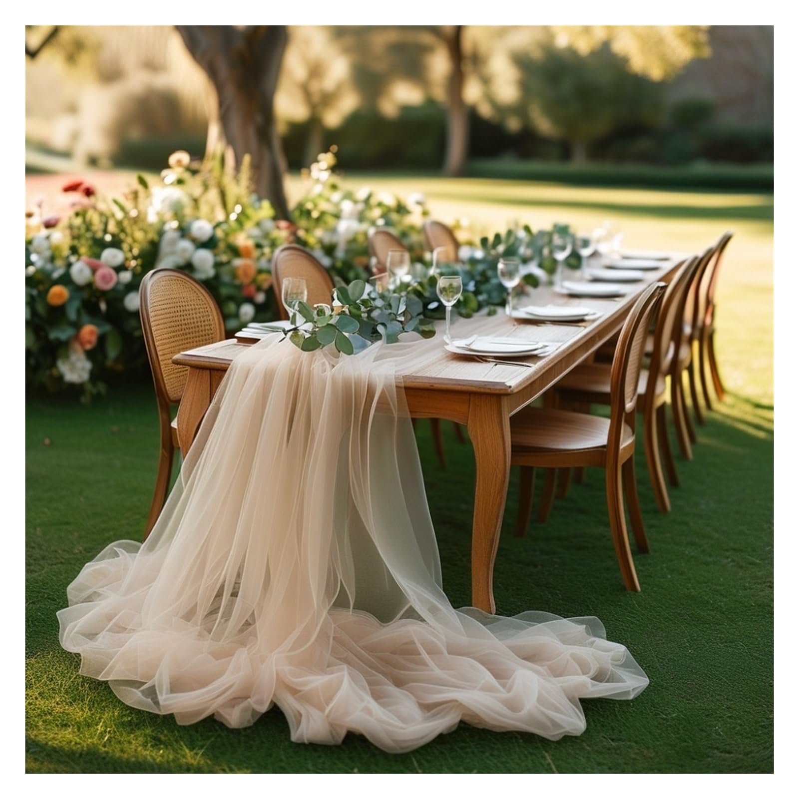 floral tablecloth Wedding Sheer Table Runner