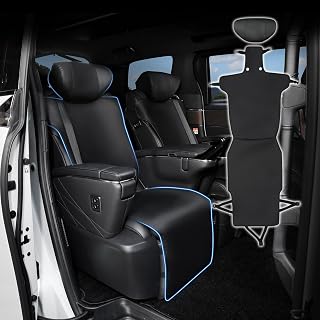 Cartist トヨタに対応 アルファード ヴェルファイア 40系 に適用 シートカバー 車用 シートカバー フルサラウンドシート ALPHARD VELLFIRE 40系 2023年6月～現行 車種専用設計 カーシートカバー 座席カバー 二目列用 取付簡単 シート保護 カー用品 カーアクセサリー 1席分 (ブラック)
