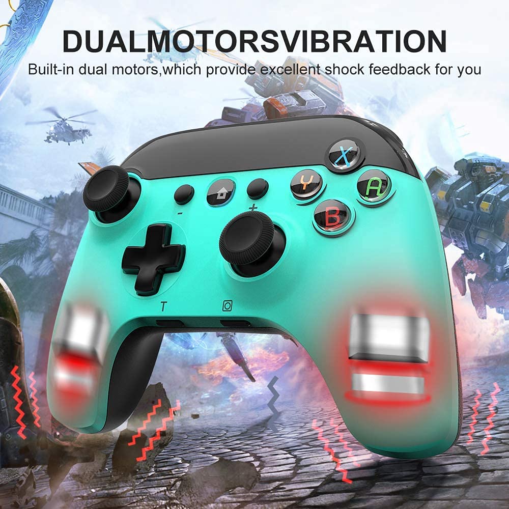 STOGA Wireless Controller for Switch/Lite Fresh Green,Gamepad Joystick with 6-Axis Gyro