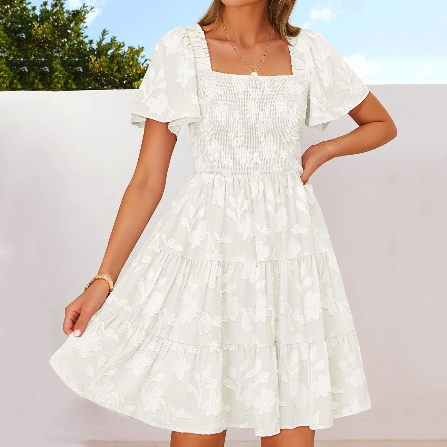 Dresses for Women Flowy 2026 Maxi Dress Casual Lightweight Sleeveless Soild Color V Neck Summer Beach Dresses