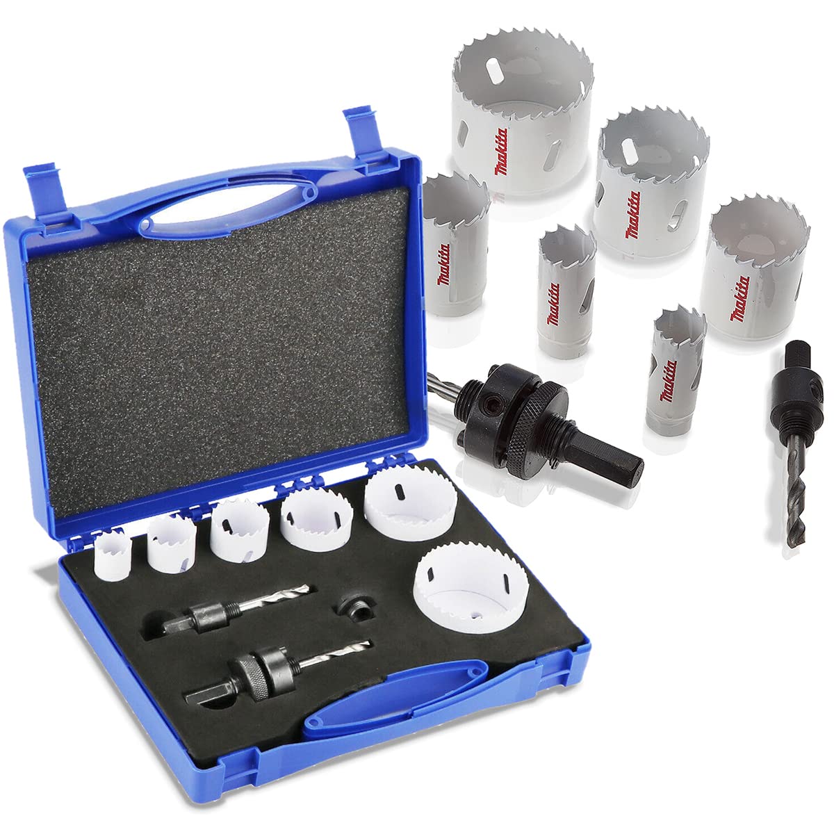 SagaSave Drill Bit Hole Saw Kit,Bi-Metal Hole Saw Set for Stainless Steel, Wood, Metal, 9-Piece…
