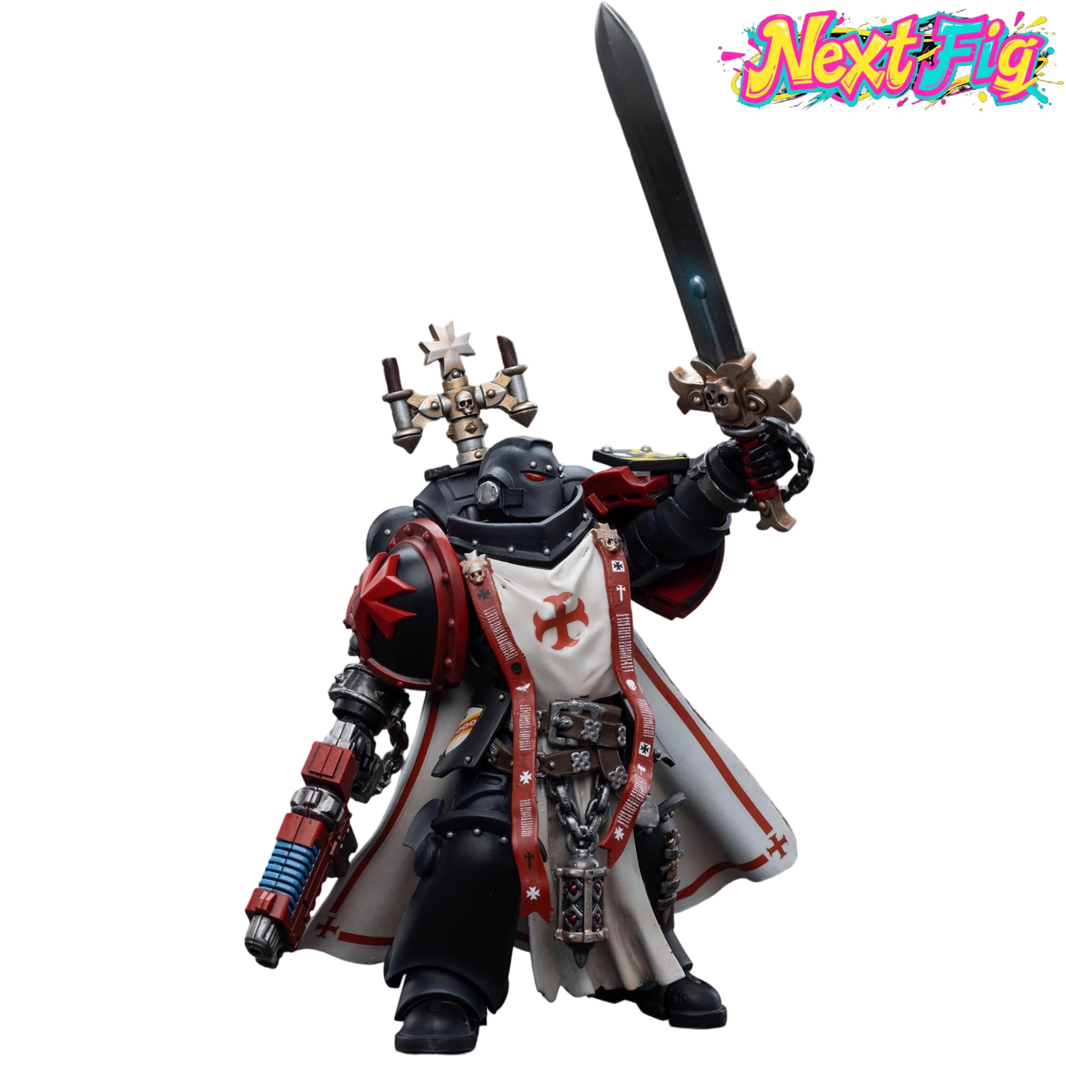 JOYTOY Warhammer 40K 1/18 Action Figure Templari Neri Spada Fratelli Fratelli Lombast Modello da Collezione
