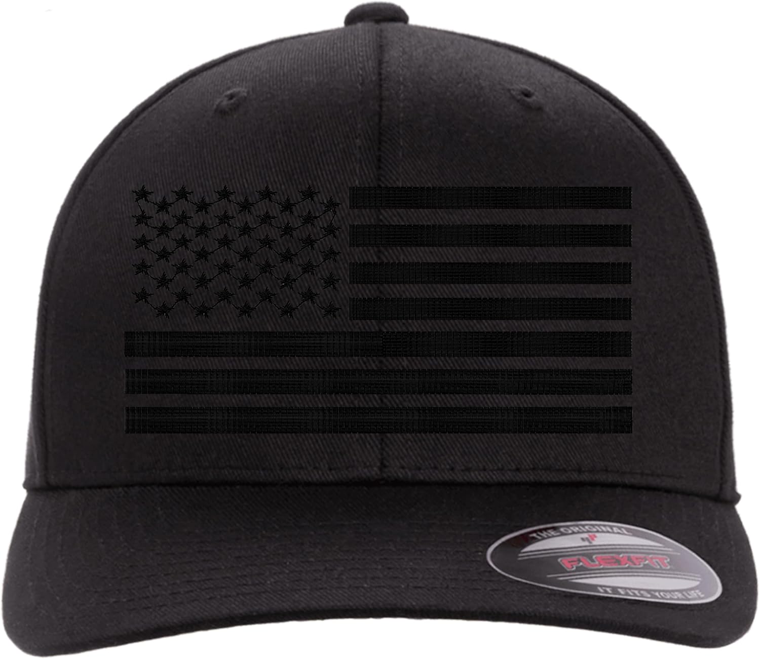 Custom Embroidered America Flag Men and Women Flex 6277 Baseball Hat.