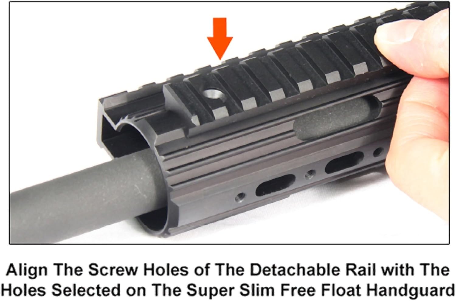 UTG Pro Rail for Super Slim Free Float Handguard (15 Slots) : Sports & Outdoors
