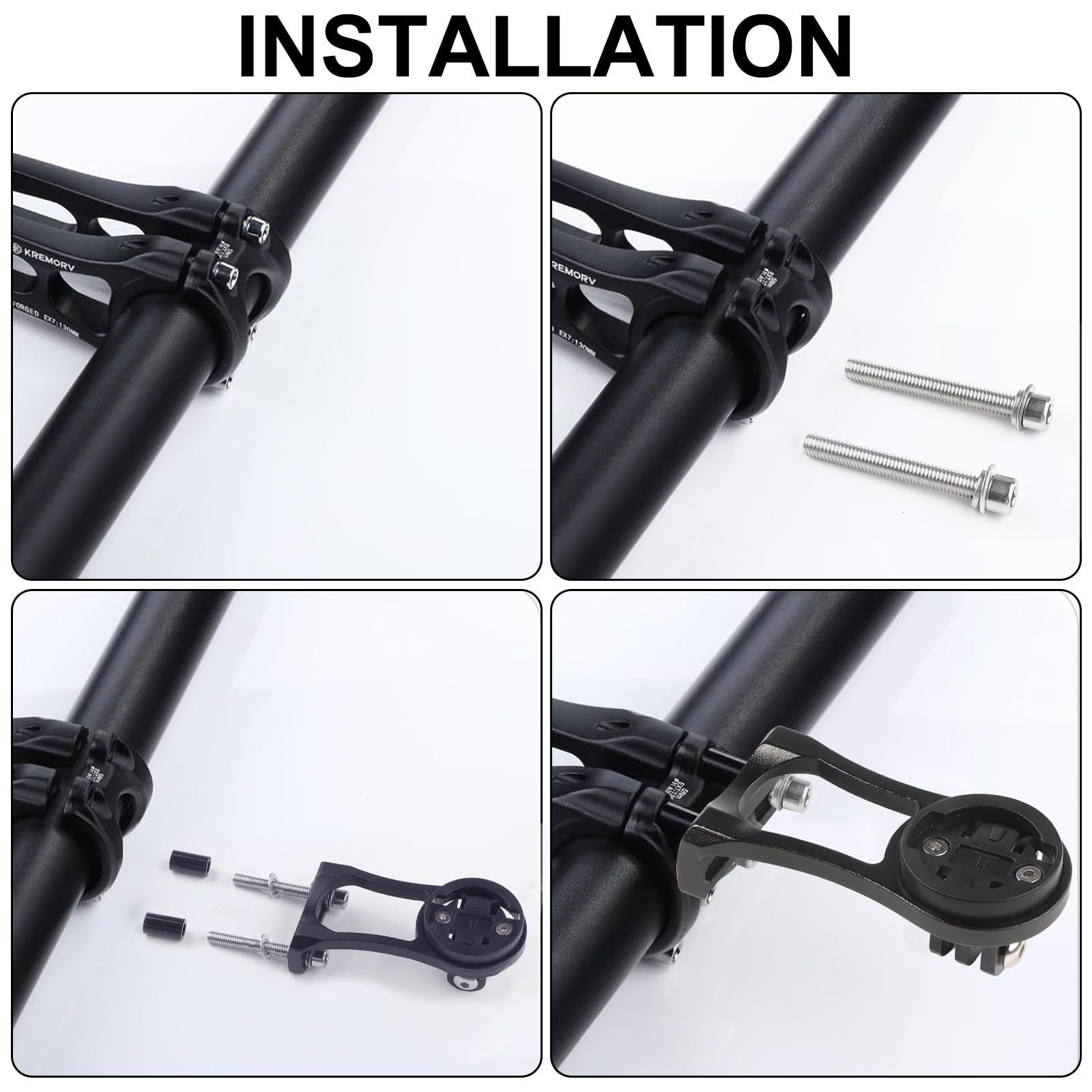 Support en Alliage Avantde Vélo pour Garmin Edge 20 25 500 510 520 800 810 | 820 1000 Plus Explore 2 Compteur GPS Vélo Support Ordinateur pour Guidon de Vélo VTT Support de Lampe Torche/Caméra D'action