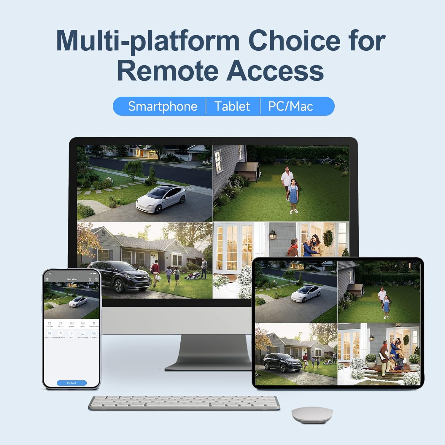 Anpviz 16CH PoE NVR for Home Security Camera System, Only Plug & Play with Anpviz U Series Camera, 16 Channel Network Video Recorder Support 12MP/8MP/6MP/5MP/4MP PoE Camera for 24/7, NO HDD(U Series)