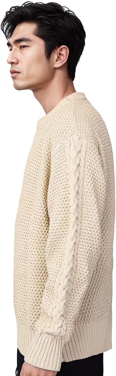 Niepce Inc Casual Crewneck Knit Sweater Men