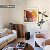 Vista 7 de Small Lidded Trash Can, 12 Liter/3 Gallon Black Plastic Garbage Bin with Lid for Office, Bedroom, Bathroom