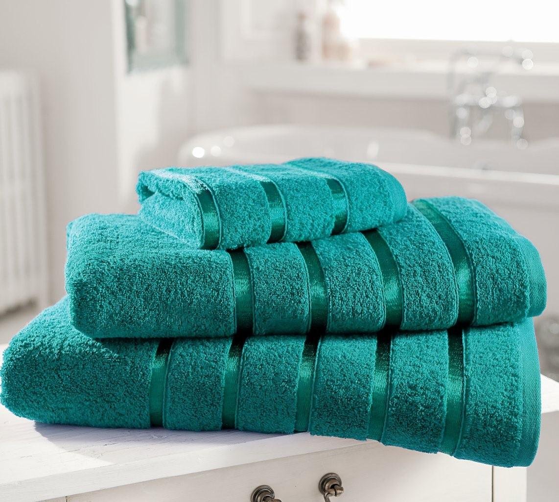 Gaveno Cavailia Egyptian Cotton Thick Absorbent 500 GSM KENSINGTON JUMBO BATH SHEET [ Pack of 2 - Teal ]