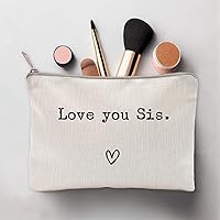 Vista 4 de Te Amo Hermana, regalo para hermana, Te Extraño, Envío Amor, estuche de maquillaje, bolsa de tocador, regalo para amigas, bolsa de maquillaje