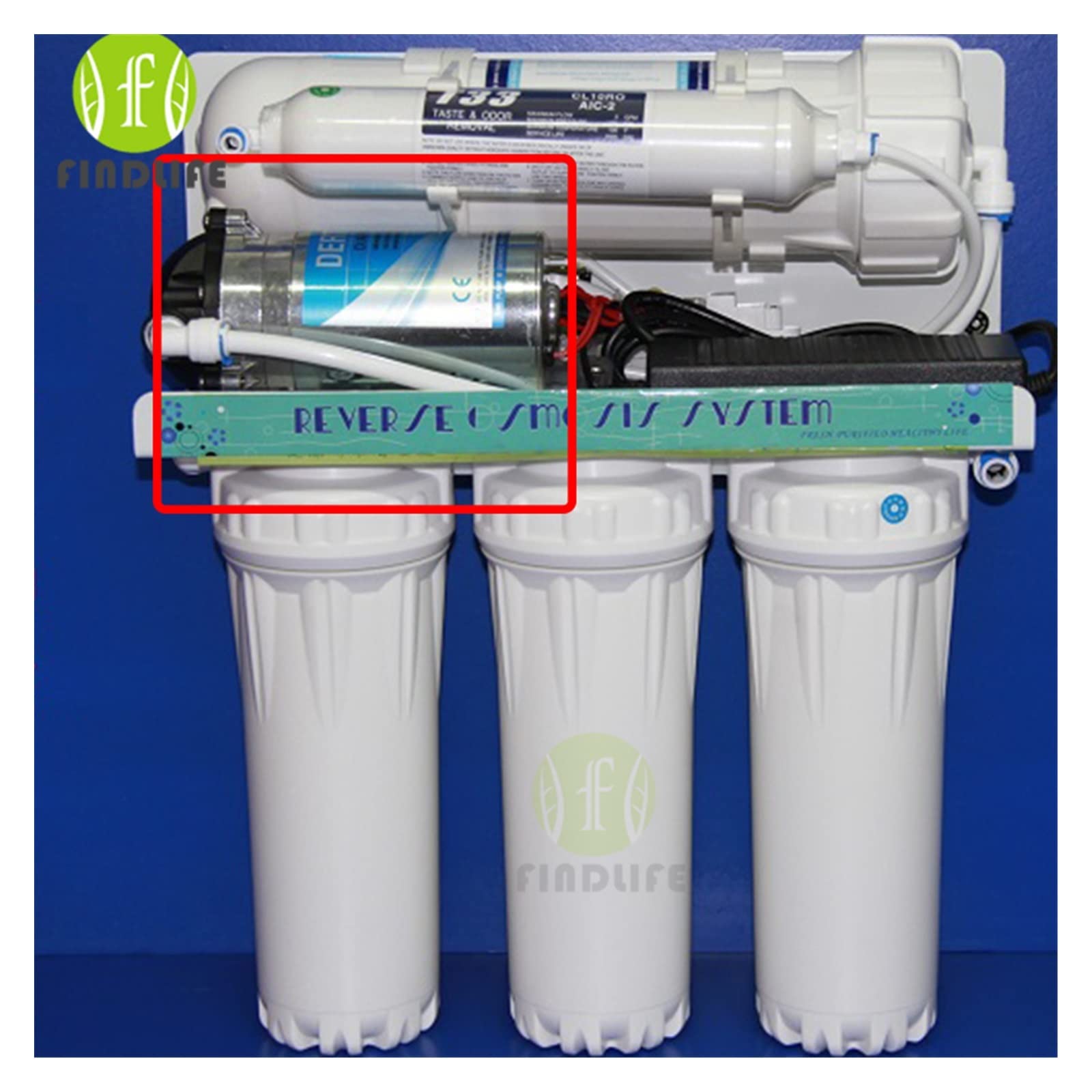 Parti del Filtro dell'Acqua Pompa Booster for filtrazione dell'Acqua con connettore da 2 Pezzi for Macchina ad osmosi inversa for depuratore d'Acqua da 400 GPD 600GPD