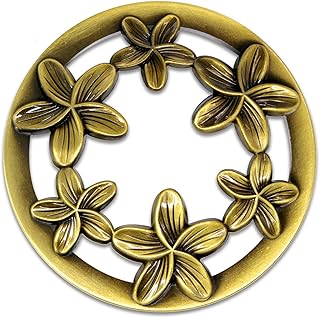 Hion Scented Candle Toppers Cover Jars Lids Shades Sleeves, Candle Accessories Gifts for Women, Help Burn Melt Evenly(Bauhinia Golden)