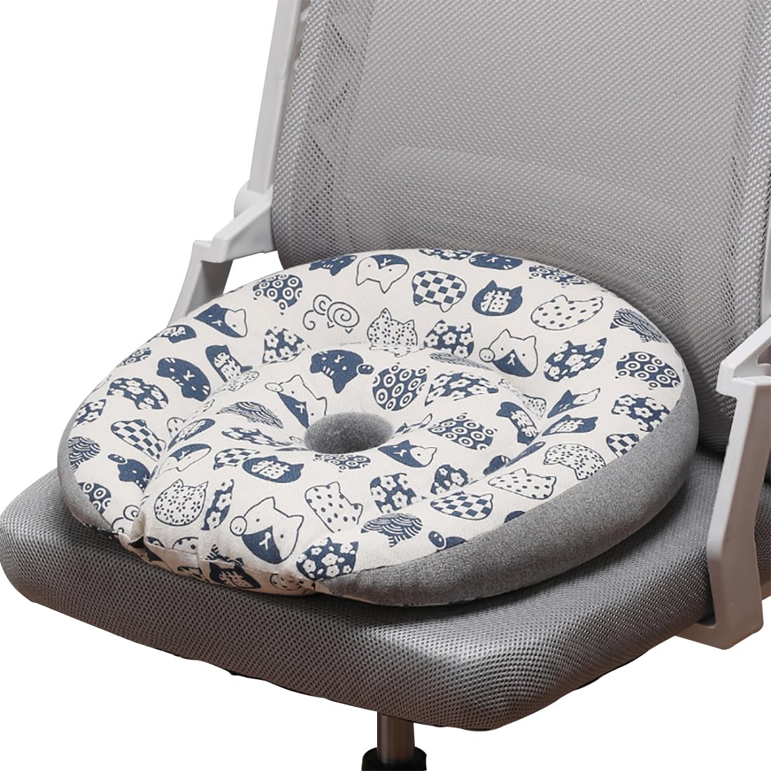 VHJdtE Seat Cushion, Ergonomics|Cotton And Linen Breathable Pad With Comfort PP Filling|Decor For Indoor Use(B)