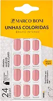 marco Boni, Unhas Posticas Quadrada Nude Claro, 9738, Marco Boni, Nude Claro, 1 Unidade.