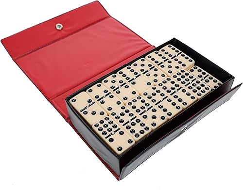 Miniatura 2 de WE Games Double Nine Dominoes - Azulejos de marfil, tamaño grueso