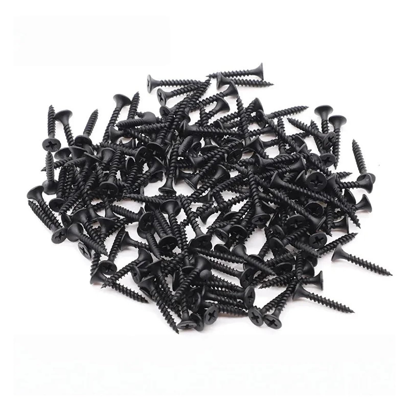 100–300 Stück schwarze Trockenbauschrauben, selbstschneidende Trompetenkopfschrauben for Gipskarton-Wallboard-Holzbolzen(100 pcs,M3.5x80mm)