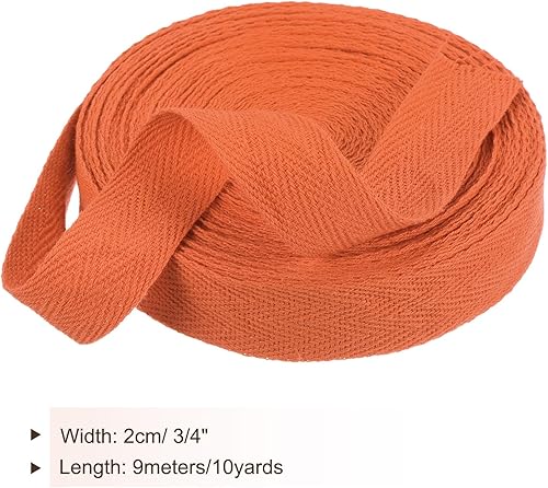 Vista 468 de PATIKIL Cinta de sarga de algodón de 3/4 pulgadas, 10 yardas, cinta de encuadernación al bies, cinta de espiga para costura, envoltura de regalos