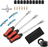 Tyre Lever Spoon Tool Set 23PCS, Tyre Repair Changing Spoons Lever Tool Kit for Motorcycle Bike Car Tyre Changing Removing, with 3 Tyre Lever Tool Spoon & 3 Wheel Rim Protectors Tool