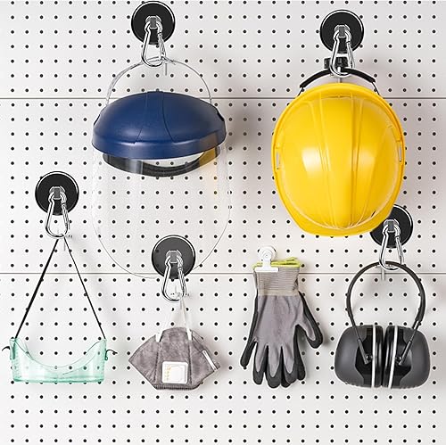 Miniatura 7 de LOVIMAG Ganchos magnéticos, 200 libras + ganchos magnéticos giratorios fuertes negros resistentes para cabinas de cruceros, ganchos magnéticos de