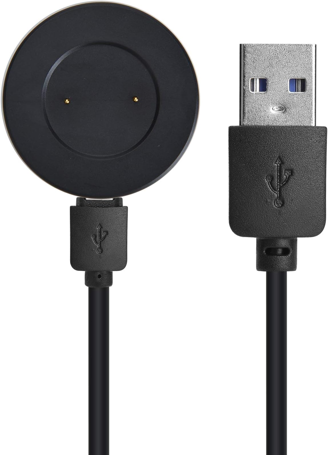 Charger Compatible with Huawei Watch GT/GT2/GT 2e/GT Classic/GT Sport, Honor Watch Magic/Magic 2/Dream/GS Pro-USB Black Charging Cable