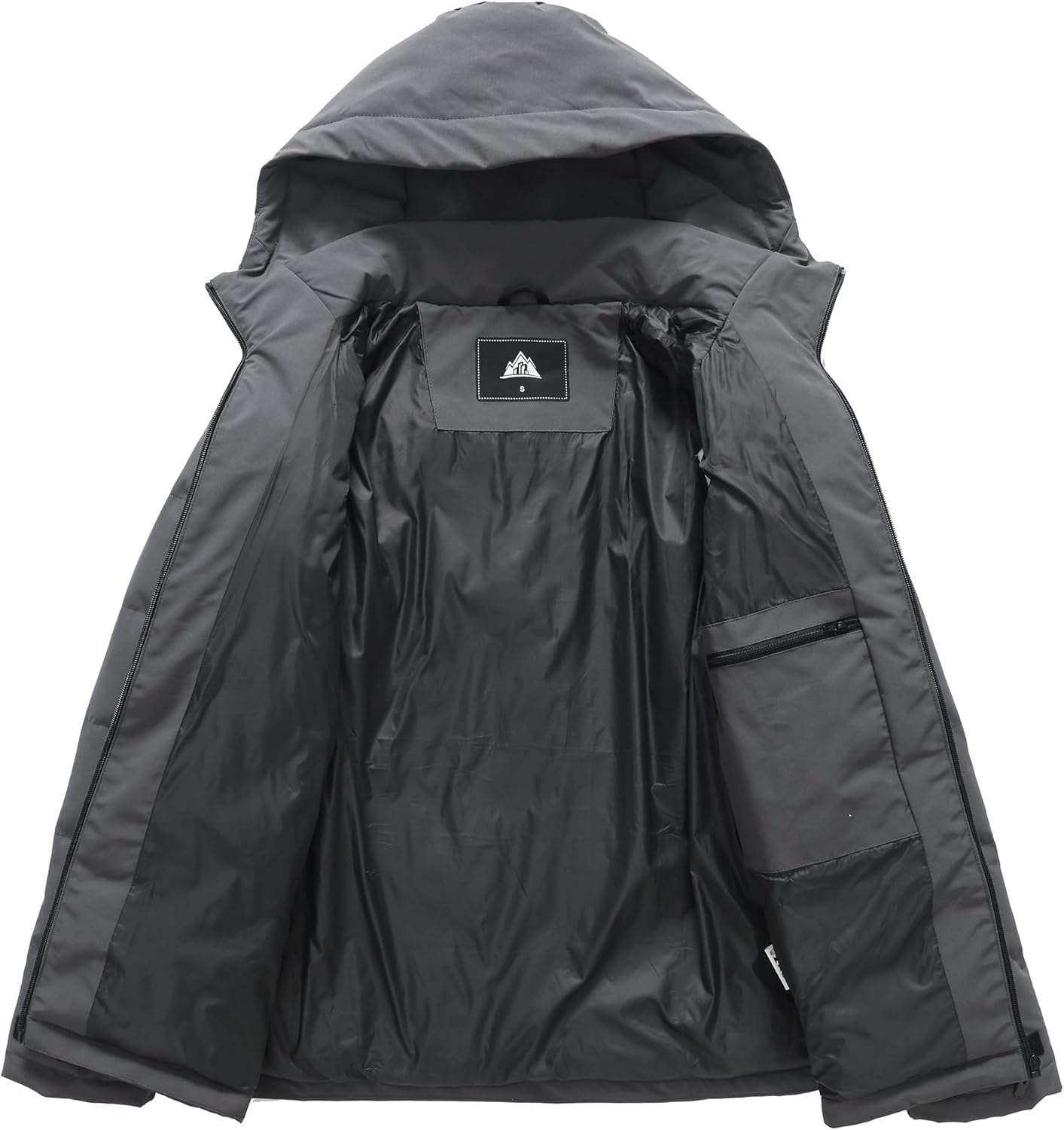 MOERDENG Women's Lightweight Full-Zip Puffer Jacket with Hood Quilted Warm Winter Coat Water Resistance Winter Jacket - Image 3