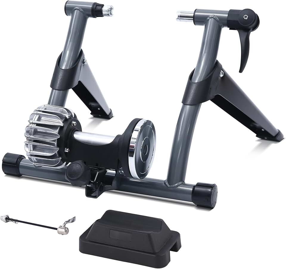 Sportneer Rollentrainer Fahrrad Fluid Bike Trainer Ständer, Support d'entraînement Fahrrad intérieur Noir