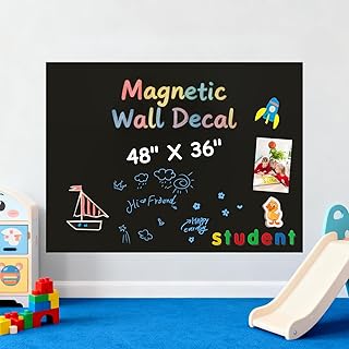 Magnetic Chalkboard Wall Decal : Large 48