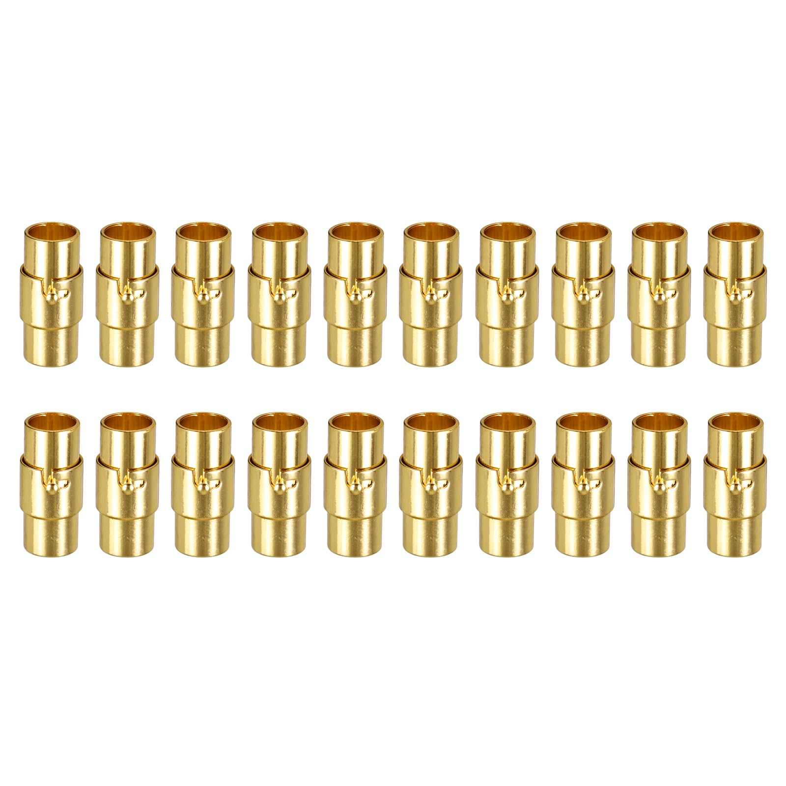 uxcell Leather Cord End Clasp, 20Pcs 6mm Hole Leather Clasps