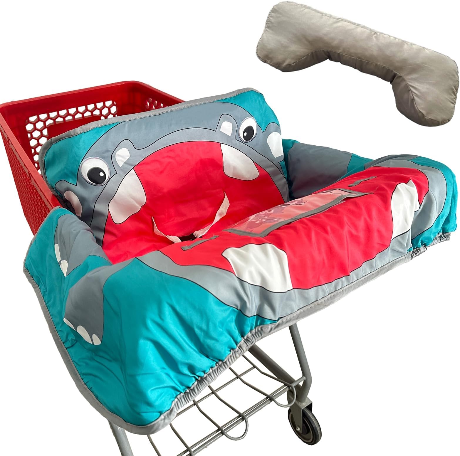 Soft Pillow Attached Waterproof 2in1 Baby Grocery Cart