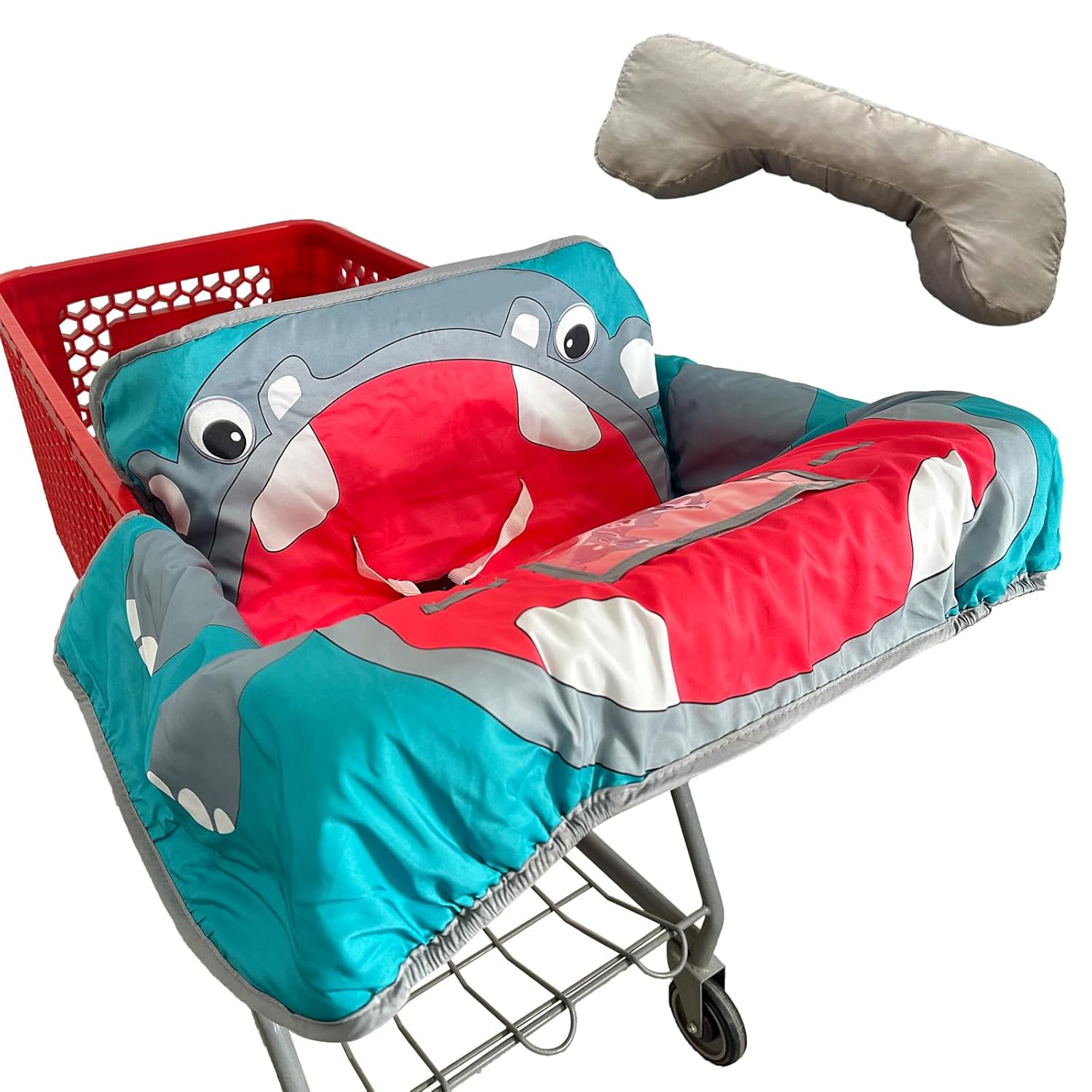 Soft Pillow Attached Waterproof 2in1 Baby Grocery Cart