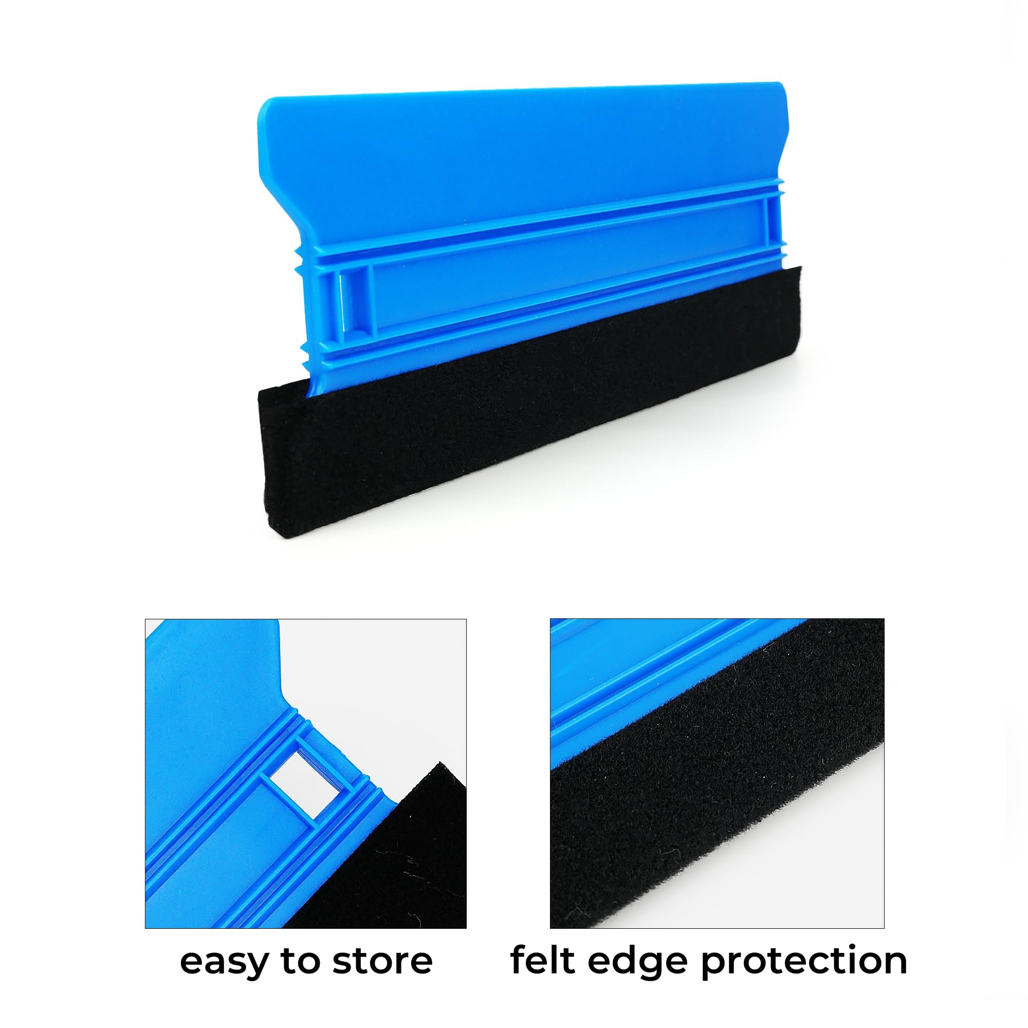 Umaki 4 pezzi in feltro di plastica, con due dimensioni 8 x 15 cm e 7 x 10 cm, per vinile avvolgere la finestra, pellicola per applicare la decalcomania, strumento lisciante senza