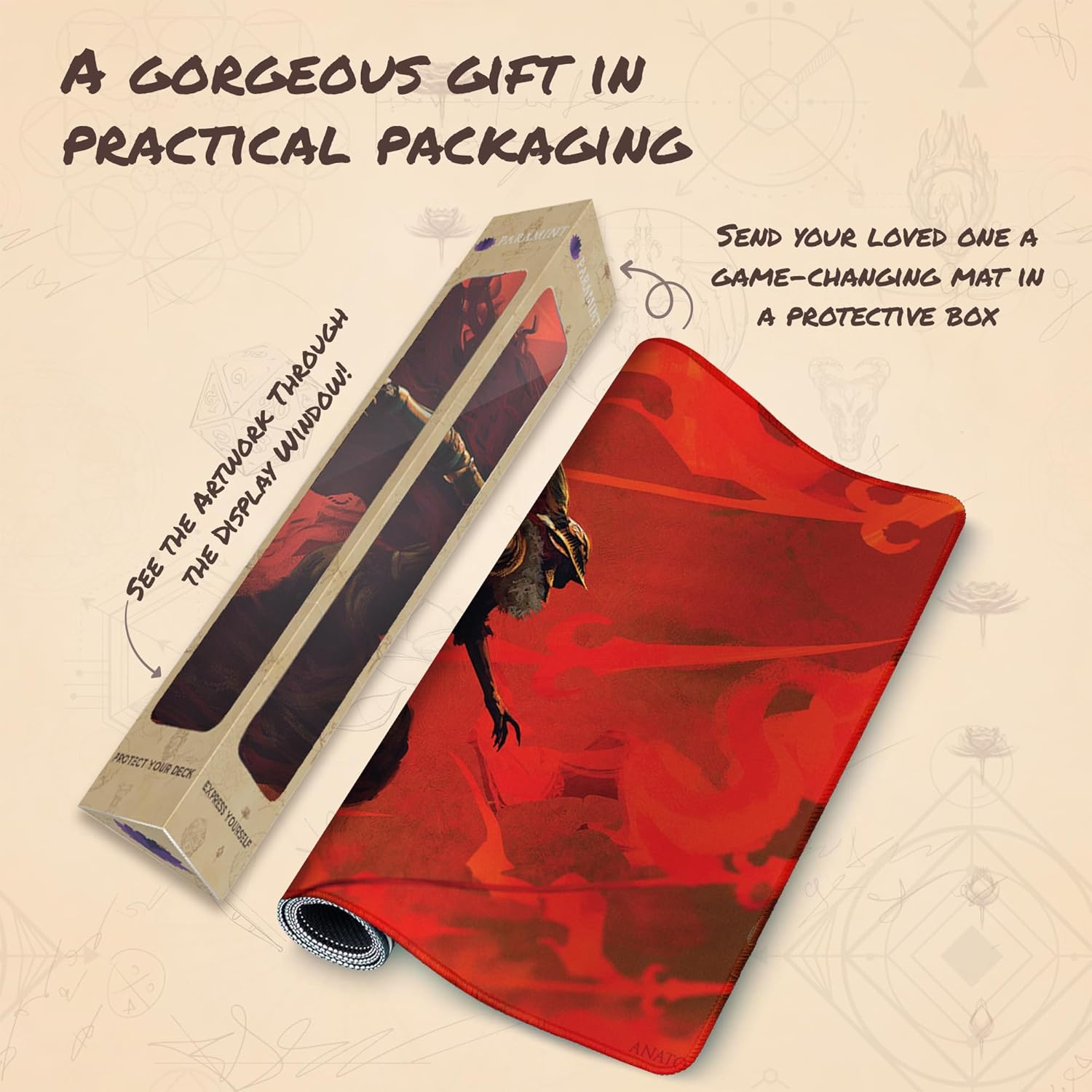 Malenia Blade of Miquella (Stitched) - MTG Playmat by Anato Finnstark, Elden Ring, Dark Souls - Compatible with Magic The Gathering Playmat - Play MTG, YuGiOh, TCG - Original Designs