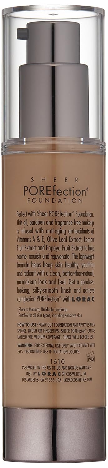 LORAC Sheer Porefection Foundation, Fair, 1.2 Fl Oz