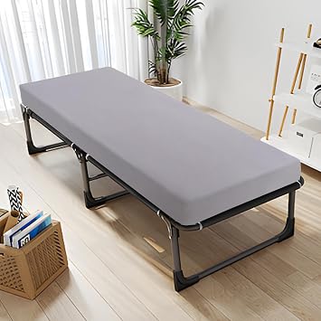 Cot Sheets 31" x 75", Shrinkage & Stain Resistant Cot Size Cover, Gray
