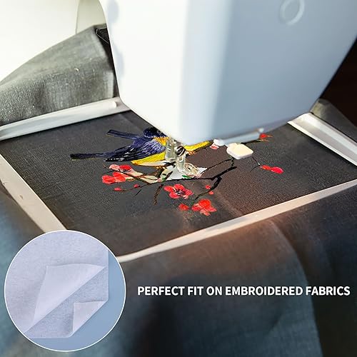 Miniatura 4 de 300 estabilizadores de bordado de 10 x 12 pulgadas, parte trasera de bordado de 1.8 onzas, estabilizadores para bordado, se adapta a aros de 5 x 7