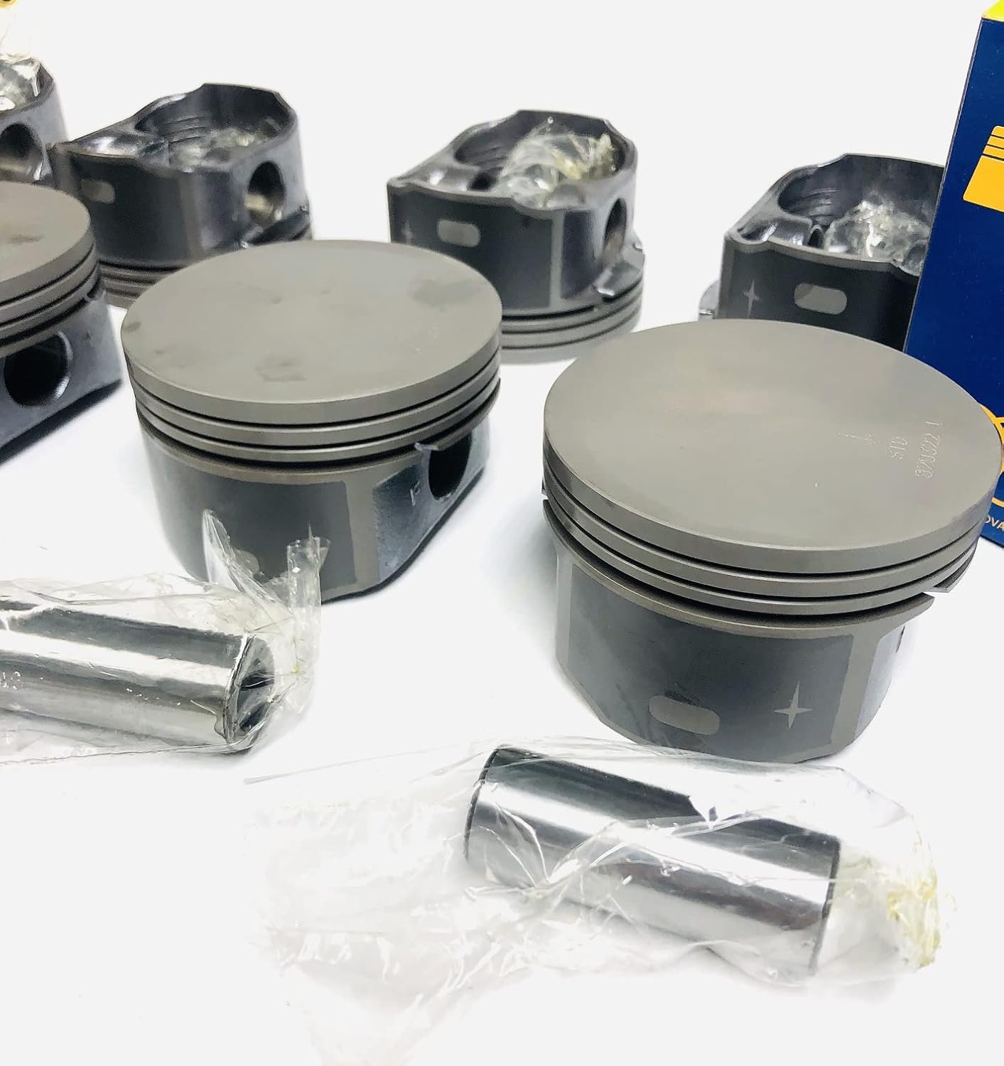 Hypereutectic Flat Top Pistons & Rings Kit compatible with 1999-2008 GM LS 4.8L & 5.3L Engines GEN III & IV. Click size needed before adding to cart. (STD 3.780" Bore diameter)