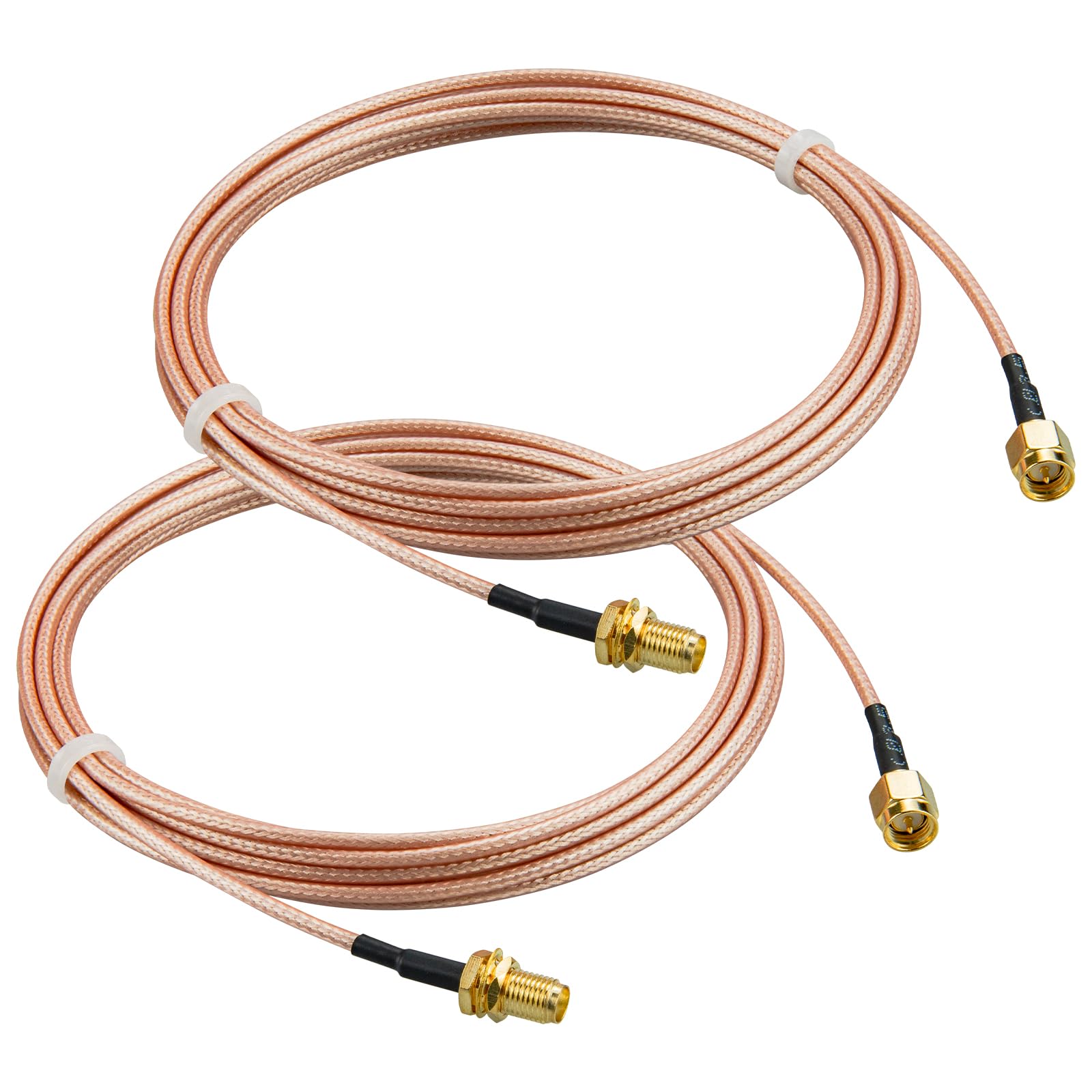 Cavo SMA 3M WIFI Antenna Estensione SMA maschio a femmina a bassa perdita RG316 cavo coassiale 50ohm per 4G LTE 5G Modem Router WIFI Wlan Antenna GPS WiFi SDR Apparecchiature Confezione da 2